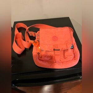 Kipling Vibrant Orange Crossbody Bag